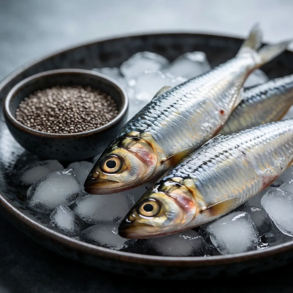 Sardinas y semillas de chía como fuentes de omega-3